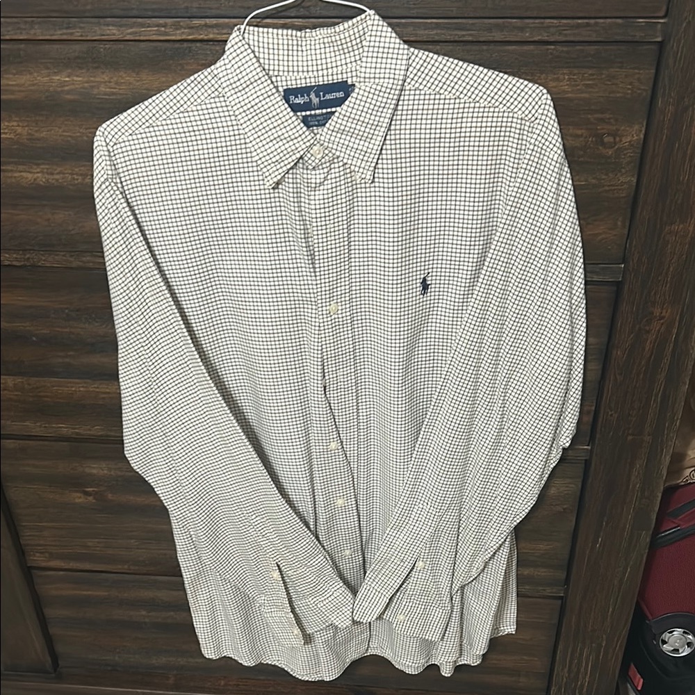 Ralph Lauren Men's Checkered Shirt - White and Black